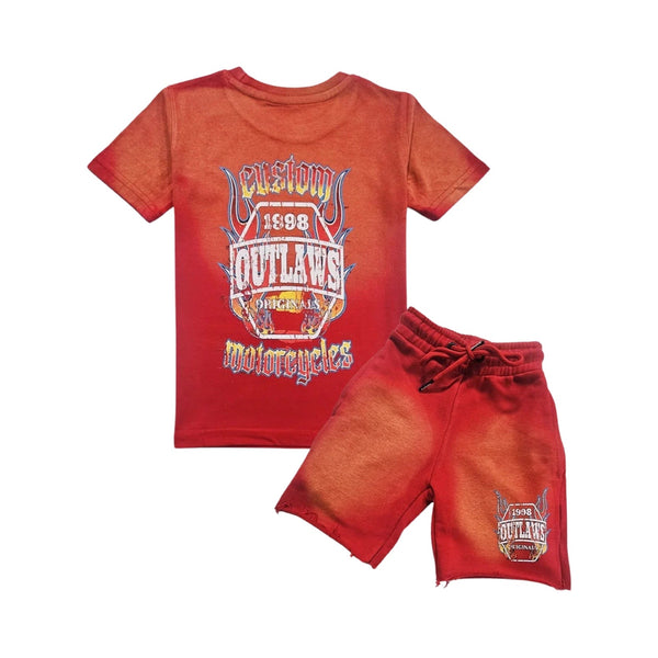 Kids Outlaws Red Short Set